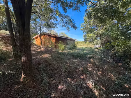 maison chalet bois sur beau terrain 2000 m2 constructible