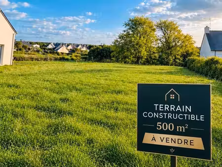 ? lampaul-plouarzel – terrain constructible 500 m² viabilisé – au calme