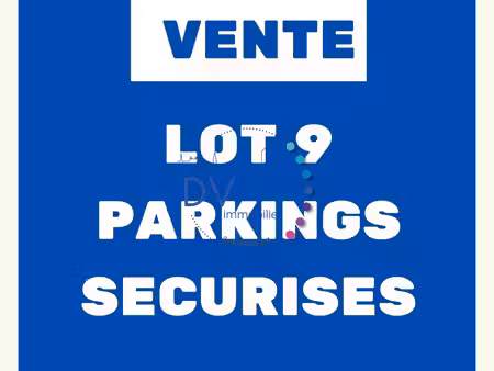 lot de 9 parkings sécurisés