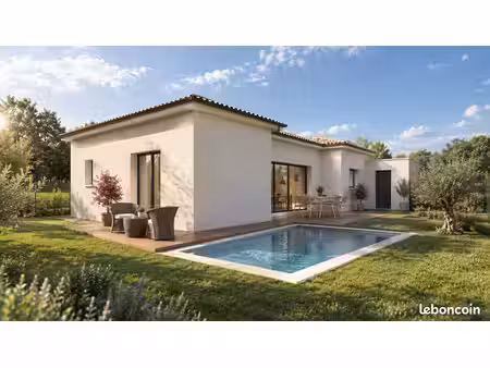 projet de maison en u de 110 m² à goyrans