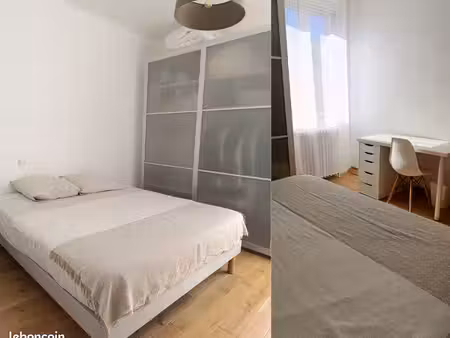 chambre meublée 12m² chez l'habitant au calme - proche tram - 480 cc