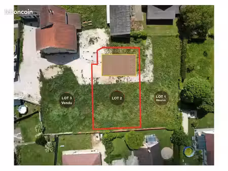 terrain à bâtir viabilisé 822 m² - gevry – permis maison 114 m² déposé