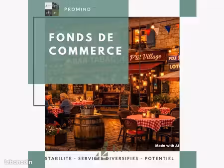 bar  fonds de commerce  tabac 150 m² villerest