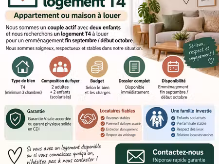 recherche logement t4 ou grand t3