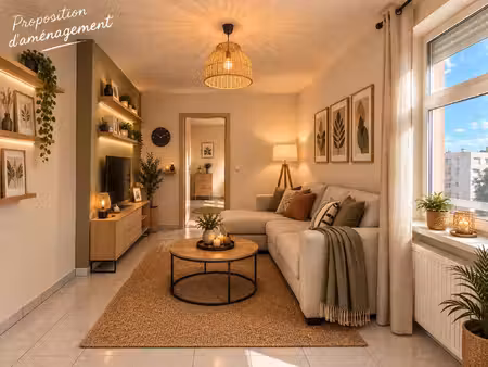 un appartement lumineux avec garage  à proximité du centre ville