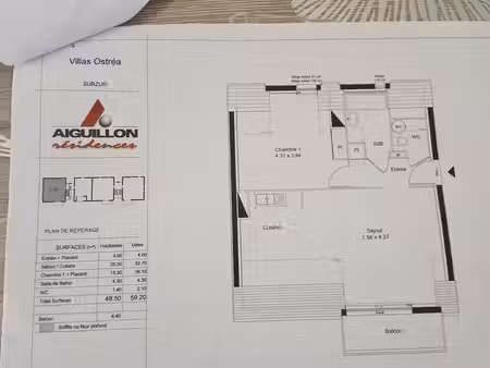 vente appartement t2