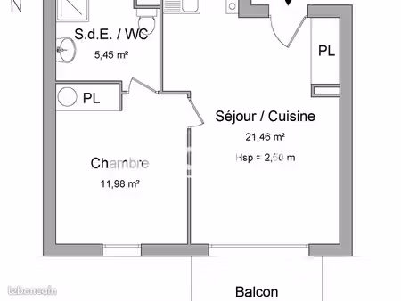 appartement 2 pièces 38.75m² à louer 526 - somain 59490