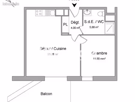 appartement 2 pièces 46.5m² à louer 697.53 - wattrelos 59150