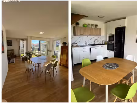 t3 duplex de 76 m2 à bidart proche biarritz