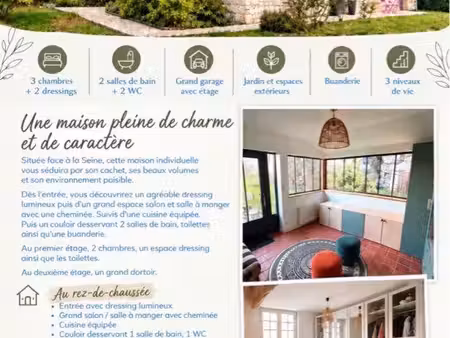 maison de caractère face à la seine - 134m2