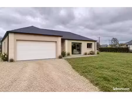 projet de maison plain-pied 135m2 habitable – 4 chambres – bureau – double garage