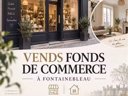 fonds de commerce restauration – fontainebleau – clé en main – murs + appartement possible