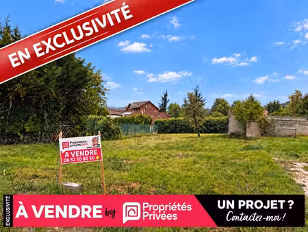 73100-terrain -846 m2  libre constructeur   centre gresy-sur-aix