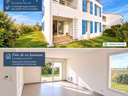 noirmoutier-en-l’île – appartement 62 m² avec terrasse et jardin privatif
