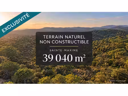 terrain naturel de 3 9 ha à sainte-maxime