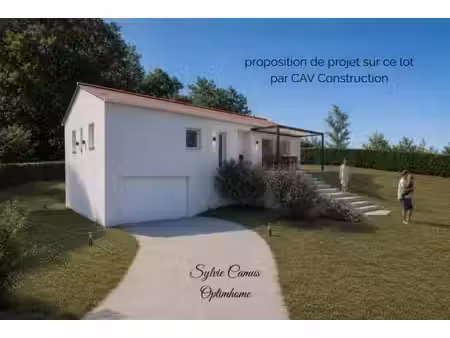 terrain viabilisé à vendre de 911 00 m² dunieres (43)  vue dégagée  belle situation