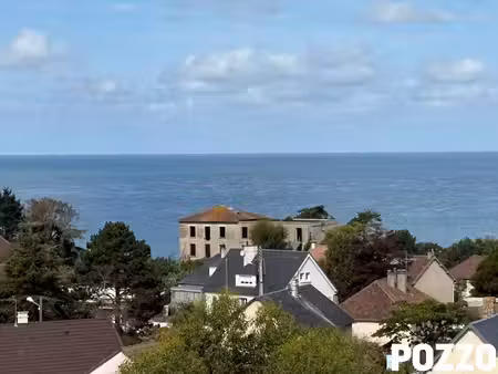 appartement donville les bains 3 pièce(s) 92 m2 - bel appartement rénové avec vue mer et g
