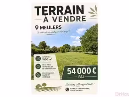 vente terrain à meulers (76510) : à vendre / 1800m² meulers