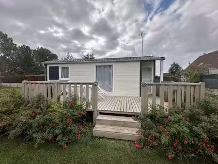 mobil-home meublé 35 m2 sur terrain privatif sécurisé