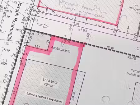 achat terrain 152m² carpentras 84200