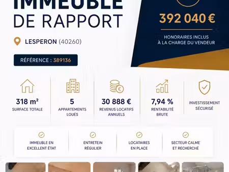 immeuble de rapport – lesperon (40260)