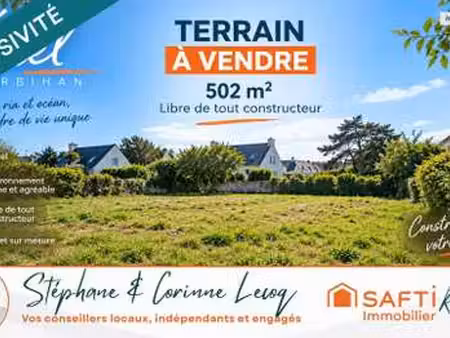 vente terrain à étel (56410) : à vendre / 502m² étel