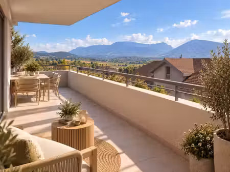poisy - t3 neuf de 65 m² avec grand balcon de 14 m²