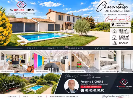 charentaise rénovée 7 p 192 m2