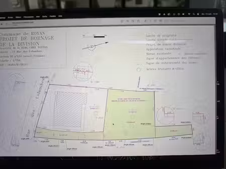 vente terrain à batir 764 m² à royan (17200)  241 500 €