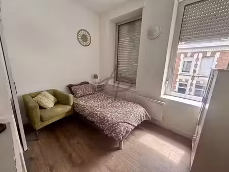 location meublée appartement 1 pièce 14.5 m² à roubaix (59100)  450 €