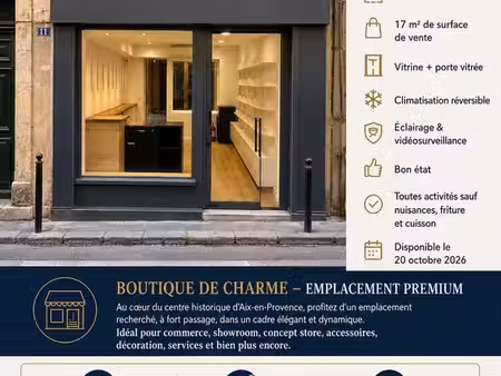 local commercial a louer aix-en-provence - hyper centre