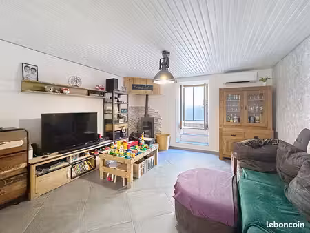 très belle maison de village familiale t7 en pierres  rénovée  avec extérieur  garage  et 