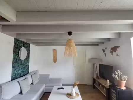 appartement t3 + bureau meublé