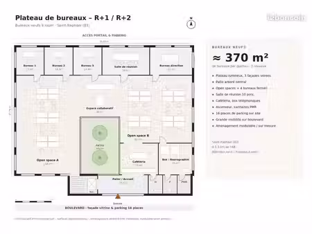 bureaux neufs 370 m² divisibles - saint-raphaël