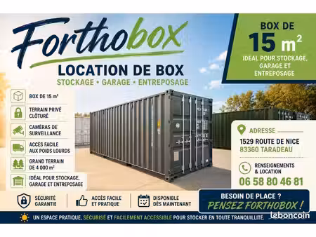 location box stockage garage garde meuble
