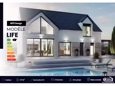 vente maison neuve 5 pièces 177 m² à château-landon (77570)  447 466 €