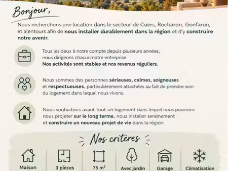 recherche maison à louer