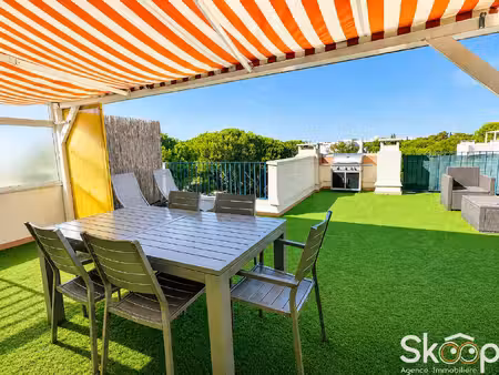vente appartement toit terrasse 2 pieces + parking la grande