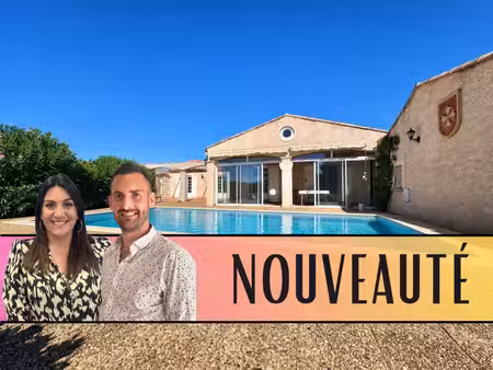 fabrègues – 165 m² • 5 chambres • piscine • plus de 1000 m² au calme absolu