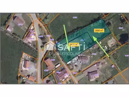 vente terrain 2085 m² graignes-mesnil-angot (50620)