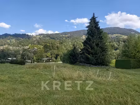 terrain d'exception à bâtir – demi-quartier  aux portes de megèv