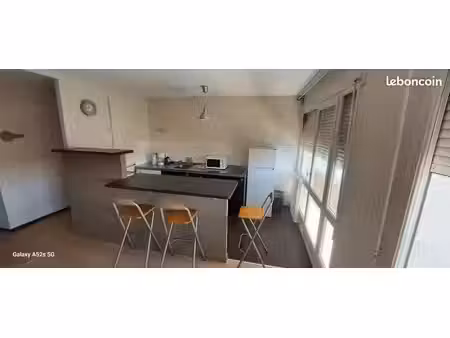 t1 meublé 31 m² avec balcon – vue dégagée