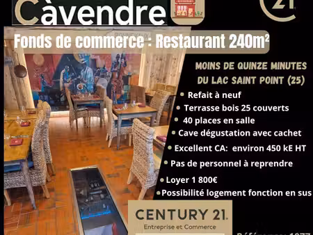 restaurant 240 m² malbuisson