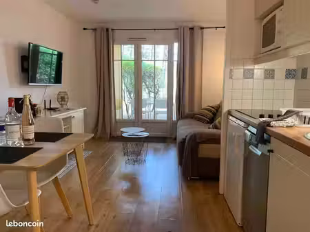 t2 - 28m² meublé – rdc - domaine du golf lacanau océan – terrasse pinède & piscine