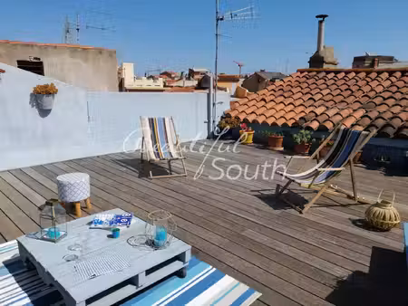 appartement duplex de charme avec terrasse panoramique  perpignan hypercentre