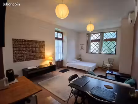 studio en rez de jardin