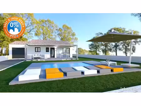 projet de construction d'une maison 110 m² avec terrain à alignan-du-vent (34)