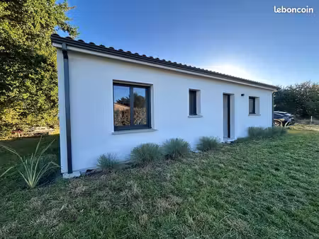 maison 83m² neuve 2025 - 3 chambres - terrain de 600 m²