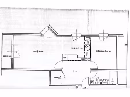 appartement 2 pièces 48 m2 étage 4/4