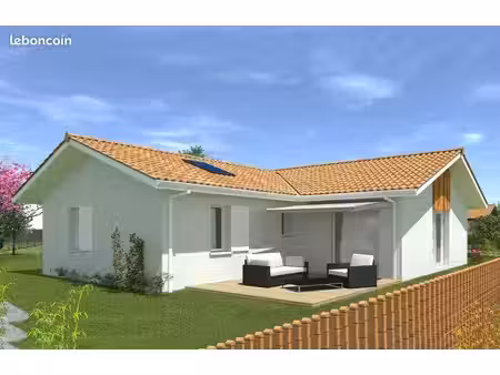 maison neuve de 98.51 m²  3 chambres + garage sur un terrain de 780m2 à sanguinet (40)
